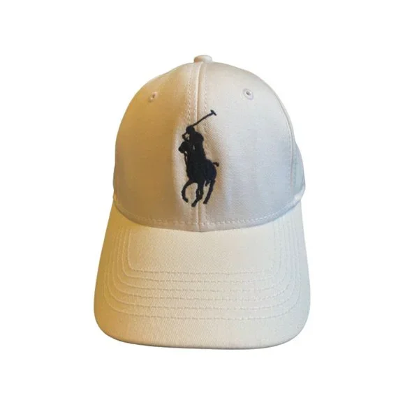 NWT Polo Ralph Lauren Big Pony White Color Classic Baseball Cap Logo Embroidered - Picture 2 of 4